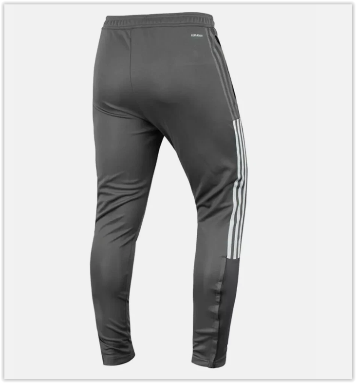 NWT SEALED Adidas Tiro 21 ZIP POCKETS Grey Track Soccer Training