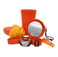 Pelican Nautical Safety Kit for Paddle Sports, Water Sport & Boating - Orange