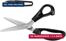 Pinking Shears for Fabric, Zig Zag Scissors, Ergonomic Grips, Ultra-Sharp, Profe