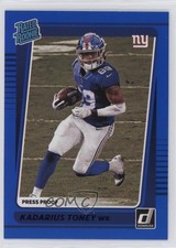 2021 Panini Donruss Rated Rookie Press Proof Blue Kadarius Toney #264 1ko6