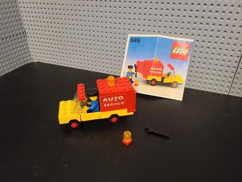 Vintage Lego 646 Service Car Set (With Instructions)