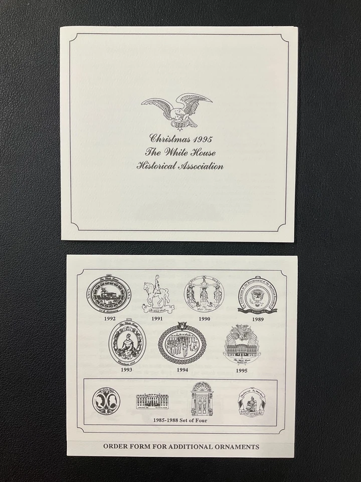 1995 The White House Historical Association adorno de Navidad hermoso ¡con caja! Foto 3 de 3