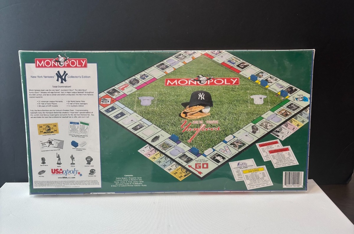 ニューヨーク・ヤンキース モノポリー コレクターズエディション(2001) MLB New York Yankees 2001 Monopoly Game Collector's Edition NEW