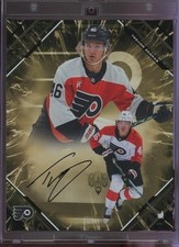 2025-26 Fanatics Emanate Trevor Zegras Auto 8x10 Gold /50 Flyers SNIPER