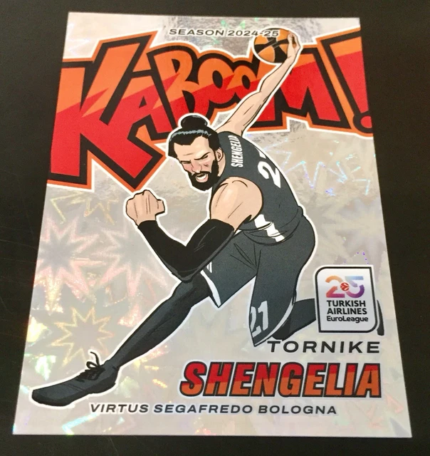 24/25 Crown Royale #21 Tornike Shengelia Kaboom! Case Hit SSP Virtus Segafredo