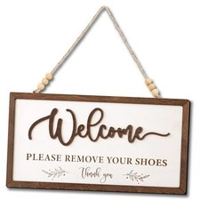 Welcome Please Remove Your Shoes Sign - Please Take Your Shoes Off Sign for