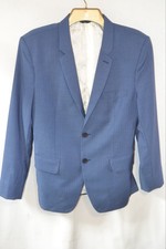 men's blue tailored suit jacket size 36