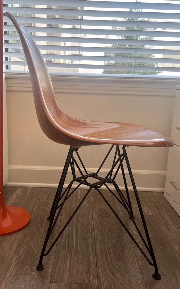 Herman Miller- Eames Molded Plywood Side Chair- Palisander Wood - Image 4 of 4