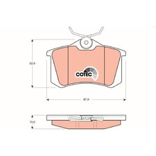 Satz Bremsbeläge Bremsklötze hinten für Seat Cordoba 6K1 6K5 Exeo 3R2 | 24324