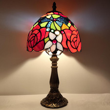 Small Tiffany Table Lamp 8 Inch Tiffany Style Desk Lamp Stained Glass Antique Li