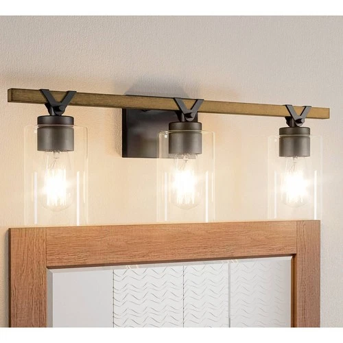 Quoizel Devon Court 24" Wide Matte Black 3-Light Bath Light - Picture 1 of 6