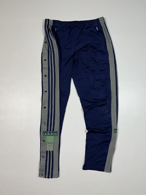 Adidas Rare Adibreak 90s Vintage Popper Bottoms Pants Blue Men Size L  Tracksuit | eBay UK