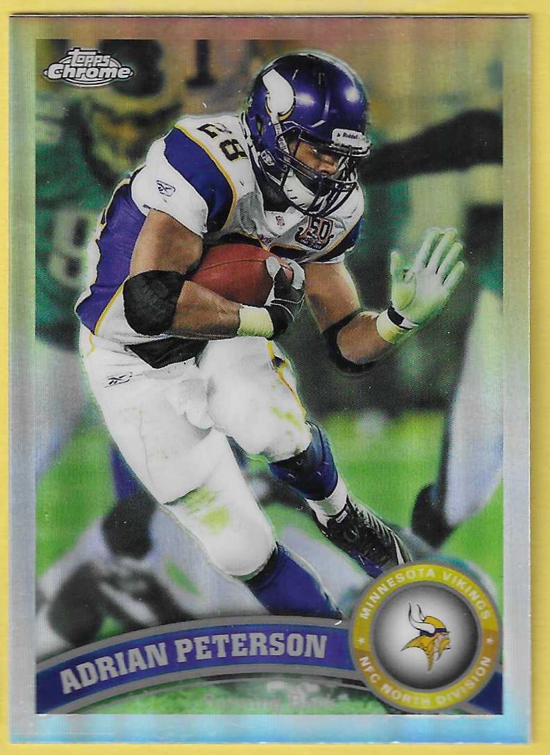 2011 Topps Chrome Adrian Peterson Vikings Refractor