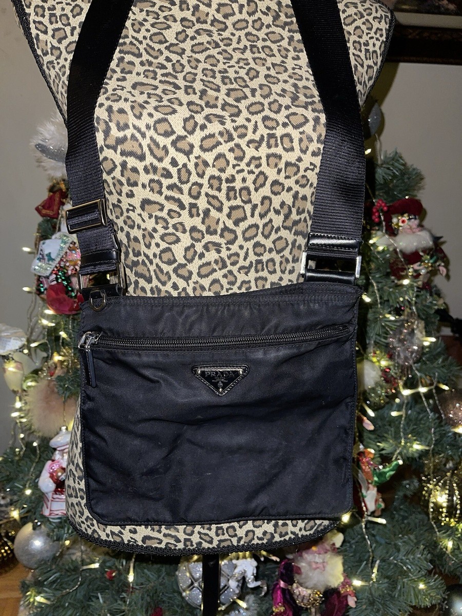 ショルダーバッグ PRADA Logo nylon crossbody bag PRADA BLACK NYLON CROSS BODY BAG LOGO | eBay