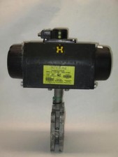 Actuador neumático de acción simple Keystone PMV F79U-024U con válvula de mariposa de 3"