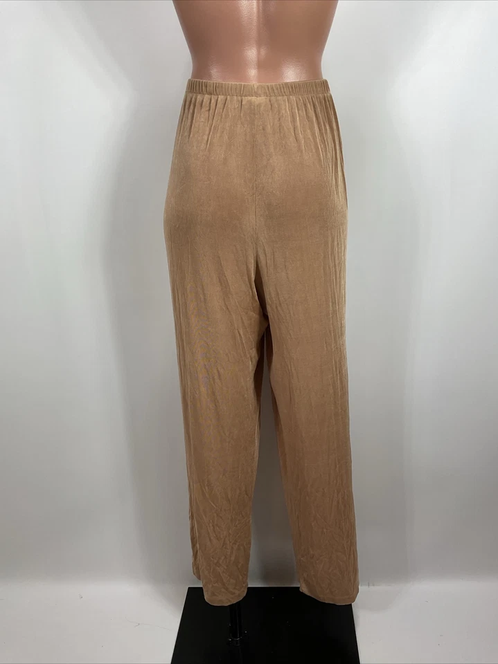 Conjunto de cárdigan y pantalón beige con estampado de animales Citiknits para mujer elástico ajustado talla L Foto 4 de 4
