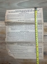1944 DECLARATION OF ESTIMATED INCOME AND VICTORY TAX Form B22