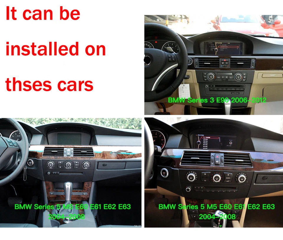 Android 13 Car GPS Navigation for For BMW 3 Series E90 5 Series E60 2003-2012 - Image 3 of 4