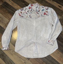 Vintage Rockabilly Western Shirt Cowboy Ranch Wear Made USA