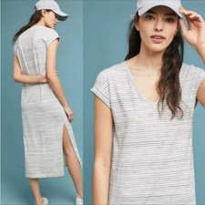 Anthropologie Cloth & Stone Riley Maxi Dress Short Sleeve Size Small