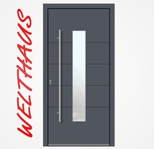  Haustür WeltHaus WH75 Tür Aluminium mit Kunststoff GF040 Leverkusen Tür AKTION