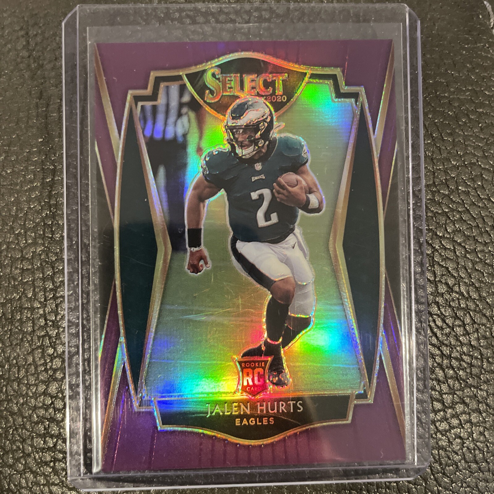 2020 Select Jalen Hurts Premier Level #150 PURPLE PRIZM /75 SSP Rookie Card RC