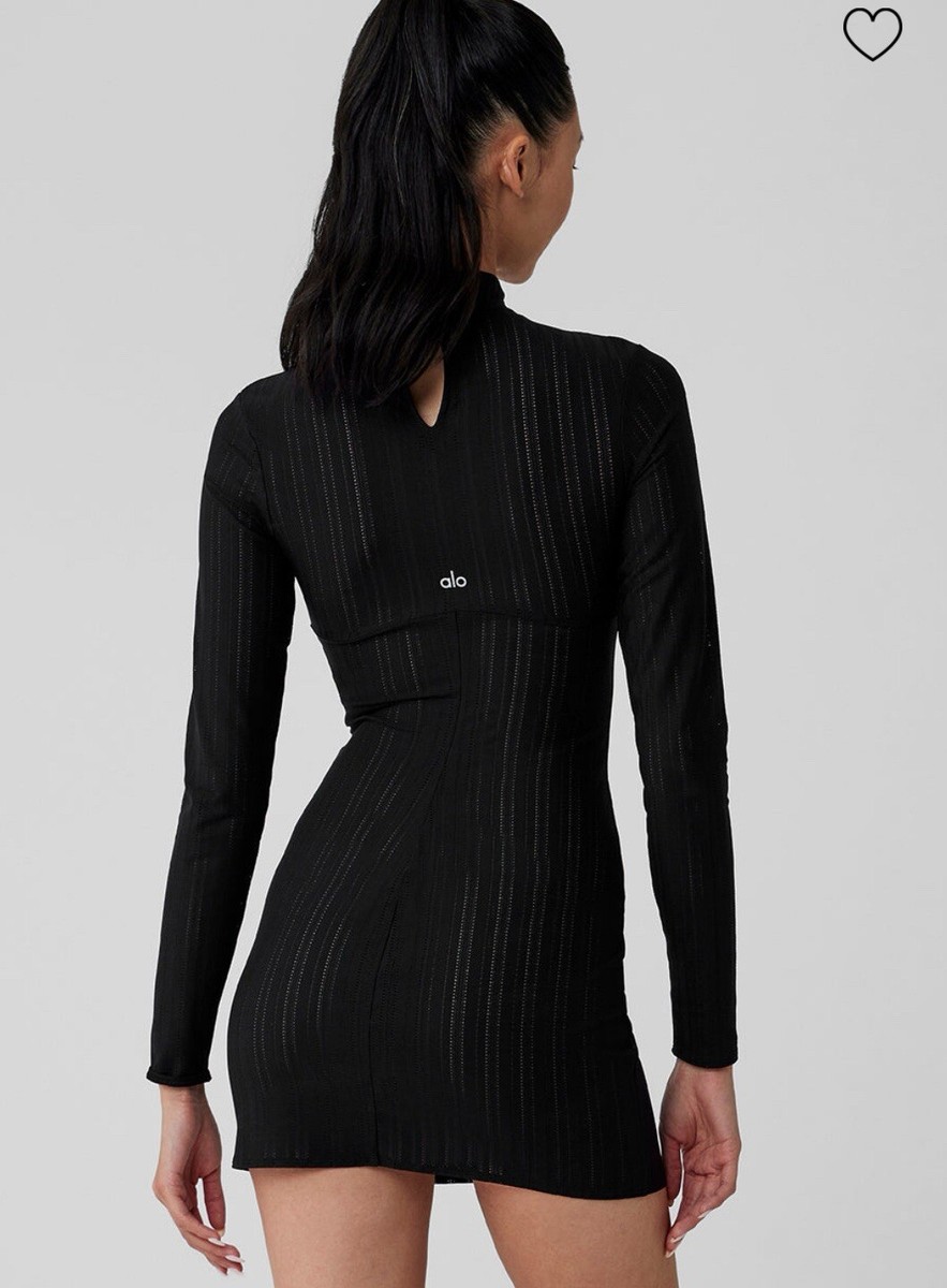 (US発)ALOYoga Euphoria ロングスリーブドレス Alo Yoga Euphoria Long Sleeve Dress - Black / XS | eBay