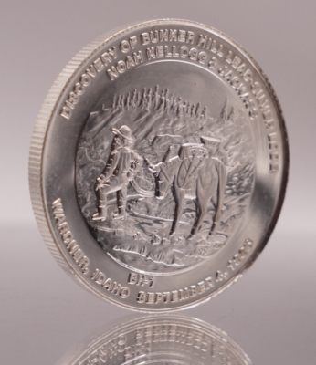 1981 Bunker Hill Noah Kellogg Idaho Jackass 1oz 9995 FINE Silver