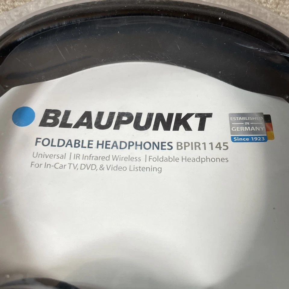 BLAUPUNKT Foldable Headphones BPIR1145 Universal IR Infrared Wireless Car DVD - Image 3 of 4