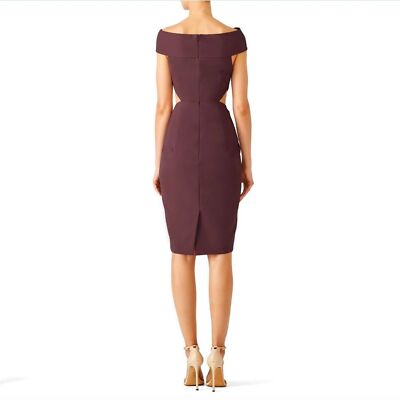 mulberry cocktail dress AQ/AQ Mulberry Aura Cutout Party Cocktail Dress