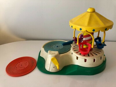 Vintage 1981 Fisher Price Little People Change-A-Tune Carousel