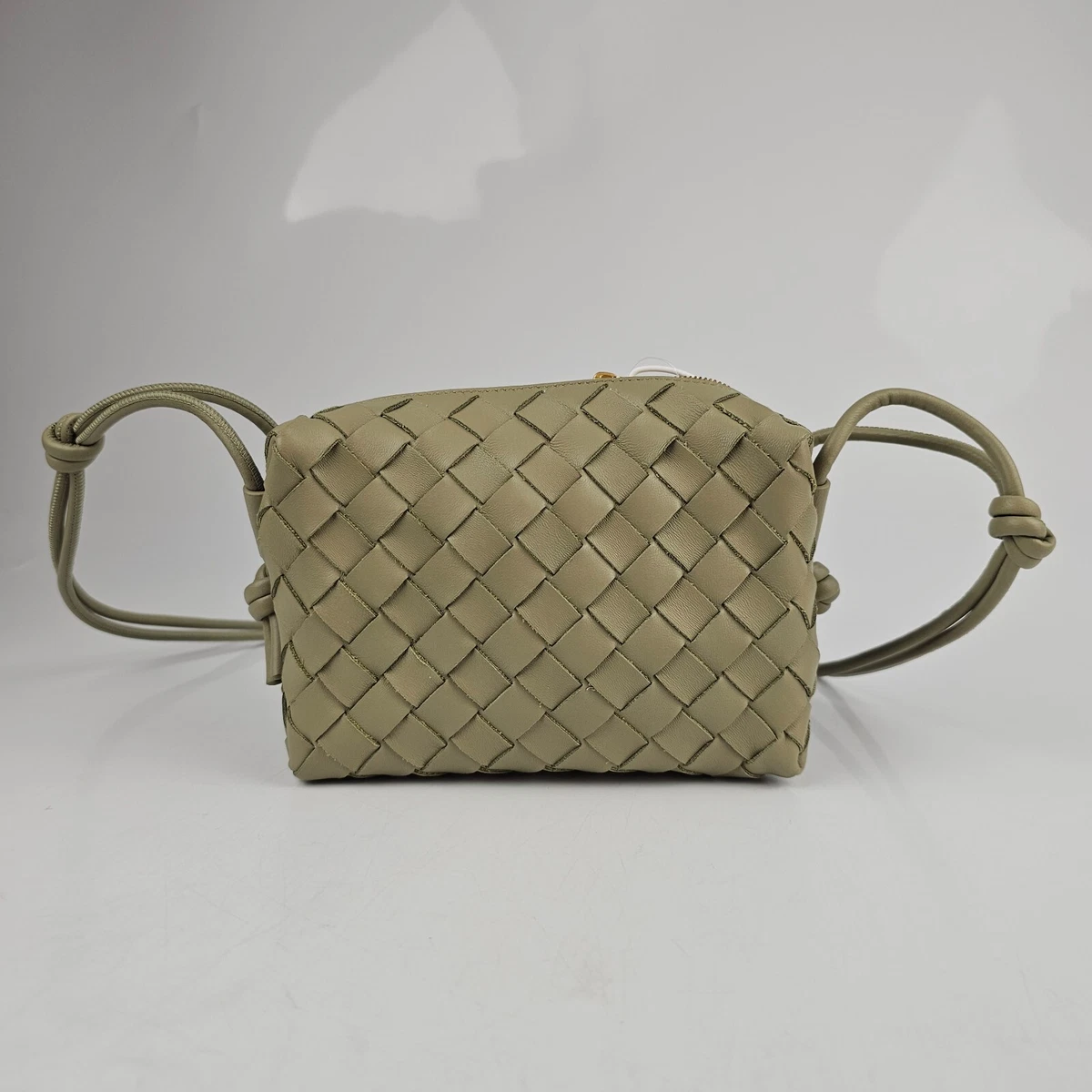 BOTTEGA VENETA Loop mini intrecciato leather shoulder bag