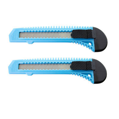 MotoProducts Sky Blue Retractable Utility Knife Wholesale 6 inch Box Cutter
