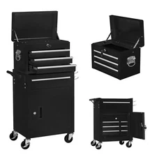 Danrelax 4-Drawers Rolling Tool Chest, Heavy Duty Tool Cart with Wheels
