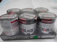 LOTTE BLACK BLACK GUM Strong Mint 140g Caffeine Sugarless Sleepiness From Japan