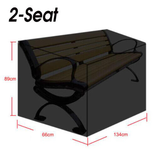 HEAVY DUTY WATERPROOF GARDEN OUTDOOR 2 3 4 SEATER BENCH SEAT COVER ALL SIZES NZ10072