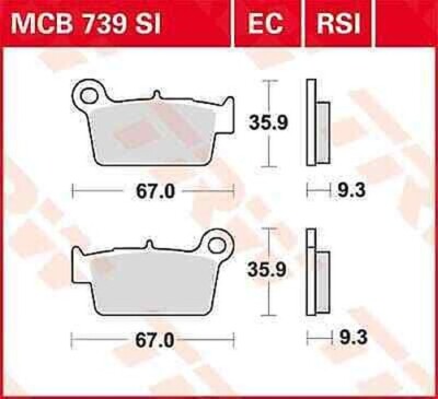 Pastiglie freno Brembo - posteriori - SD - HUSQVARNA - 250 FC - 2014
