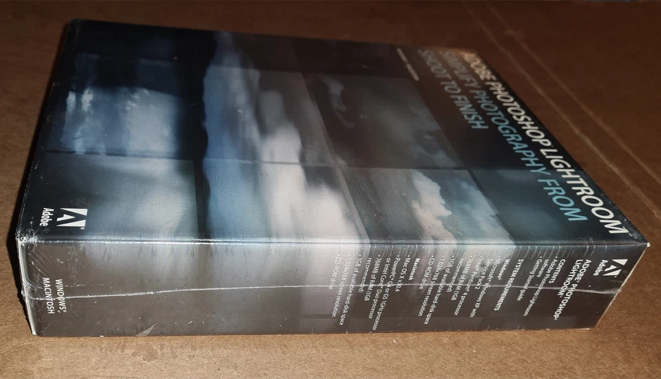 Sealed New Vtg Adobe Photoshop Lightroom Software Big Box CD Rom 2007 Photo Edit - Image 3 of 4