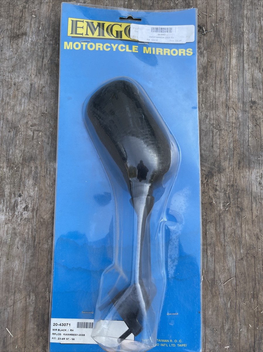 シャフト Emgo - 20-43071 - NOS Mirror, Right Fits Kawasaki ZX-6R