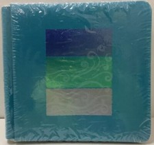 Creative Memories 7x7 Ocean Waves Teal Foiled Album Cover  Pages Scrapbook NEW
