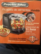 Hamilton Beach Proctor Silex 72507 1.5 Cup Food Chopper Processor Black & New