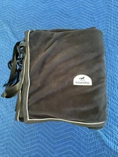 Horse Cooler Smartpak 84”x90” Square Poly-Fleece Cooler Color Black/white Piping