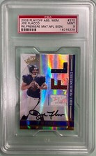 2008 Playoff ABS. MEM. Joe Flacco RK. Premiere #270 PSA 9 Mint