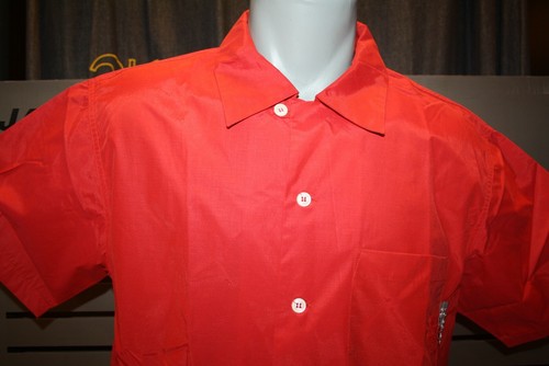 Babylon Bus USA Men's Shirt GF0001 New Red Vintage Flared 2000er - Picture 2 of 7