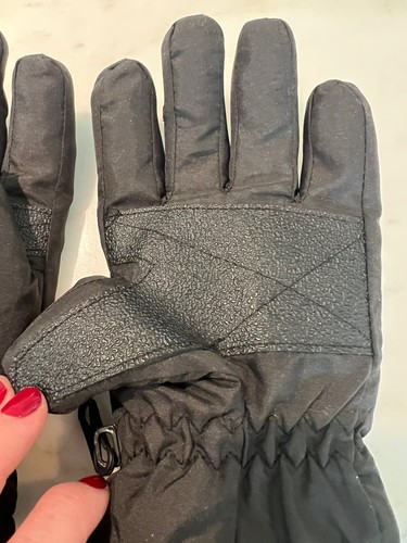 Guantes de Invierno Thinsulate Juveniles M Medianos Negros Esquí Snowboard Puffer Nieve Exterior - Imagen 6 de 8