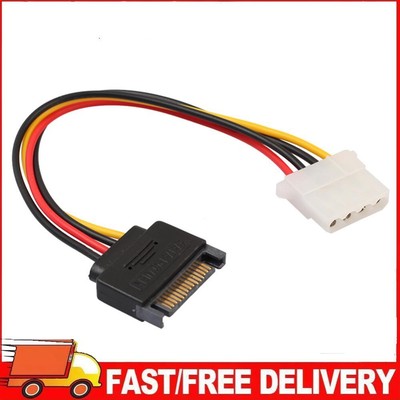 Stecker auf Molex 4-Pin-Buchse, Stromadapterkabel für PCe Riser BTC, 0,2 m
