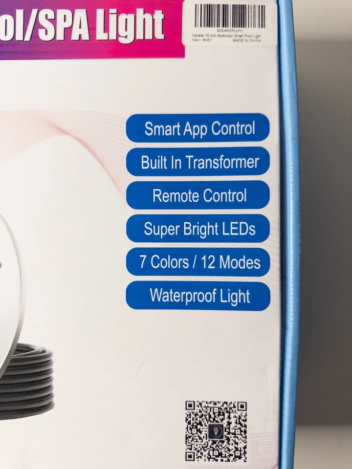 Luz de piscina inteligente multicolor Venste de 10 pulgadas Fow piscina Foto 2 de 3