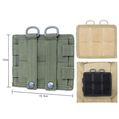 4 PZ/SET Attaccare Tattico Molle Striscia ID Patch con Gancio e Anello di Fissaggio Fibbia Gancio Molle Zaino Gilet Nastro Toppe E Stemmi  18