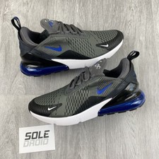 Nike Air Max 270 React Gs Bg Kids Trainers Black Blue Shoes Size Uk5 Us5 5 Eu38 For Sale Online Ebay