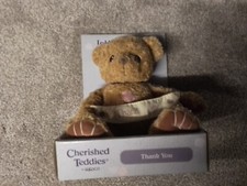 Cenione misie "Thank you" Wypchany niedźwiedź zestaw prezentowy w oryginalnym pudełku